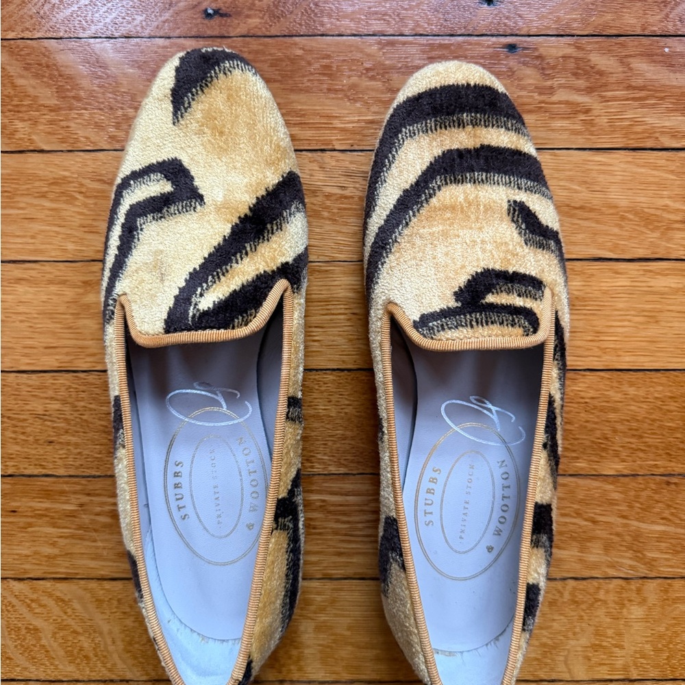 Stubbs & Wootton Tan/Golden and Brown Loafers